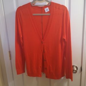 Red/Orange Summer Cardigan with Back Zip